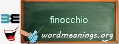 WordMeaning blackboard for finocchio